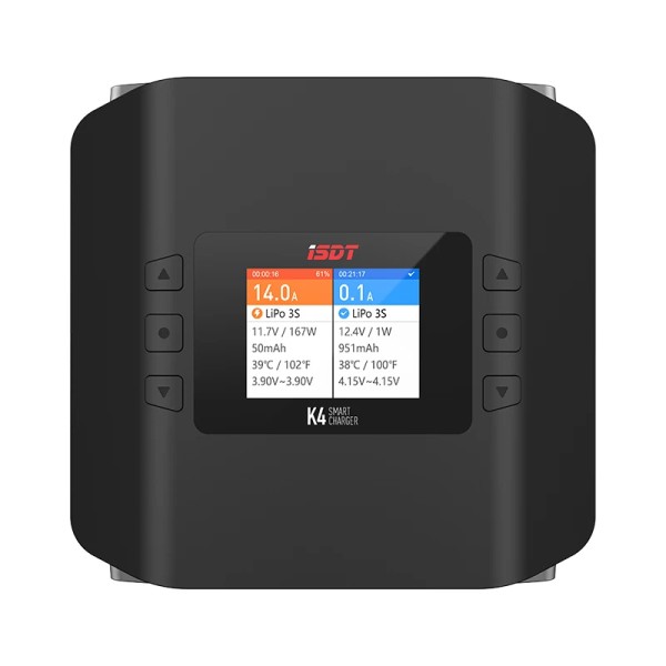 ISDT K4 AC 400 W DC 600 W intelligenter Balance-Ladegerät mit Doppelmodus